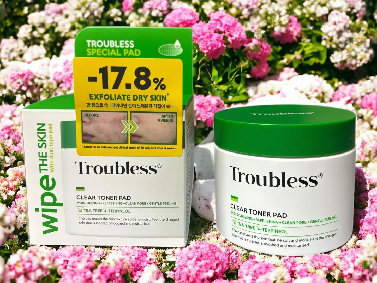 Troubless Clear Toner Pad with Tea-Tree