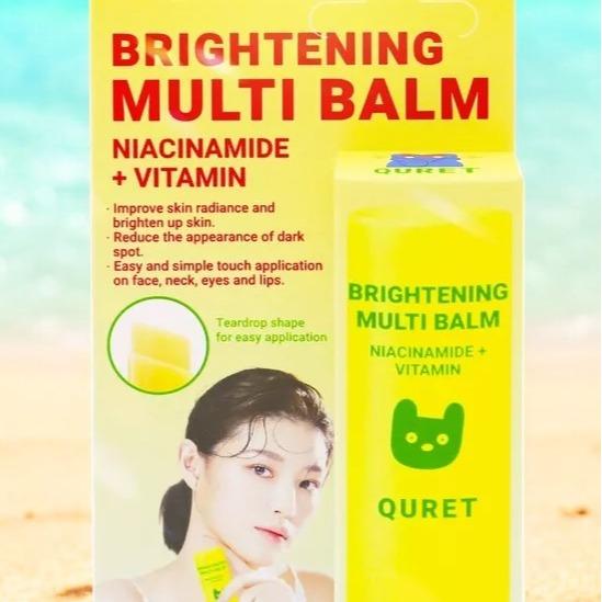 [QURET] New Brightening Multi Balm 10g Glow care Niacinamide+Vitamin K-Beauty