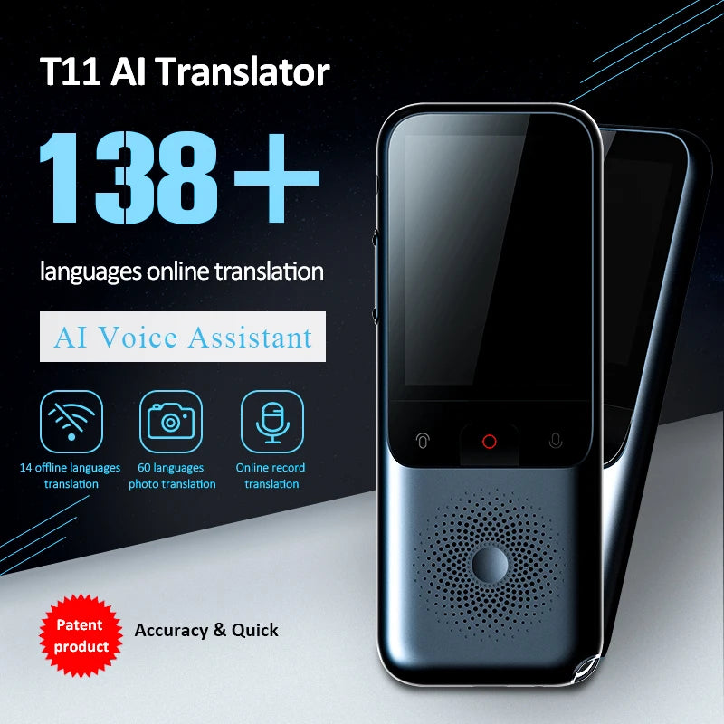 T11 Portable Audio Translator 138 Language Smart Translator