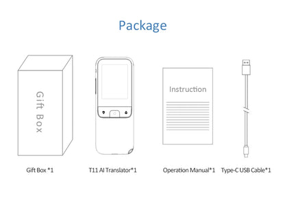 T11 Portable Audio Translator 138 Language Smart Translator