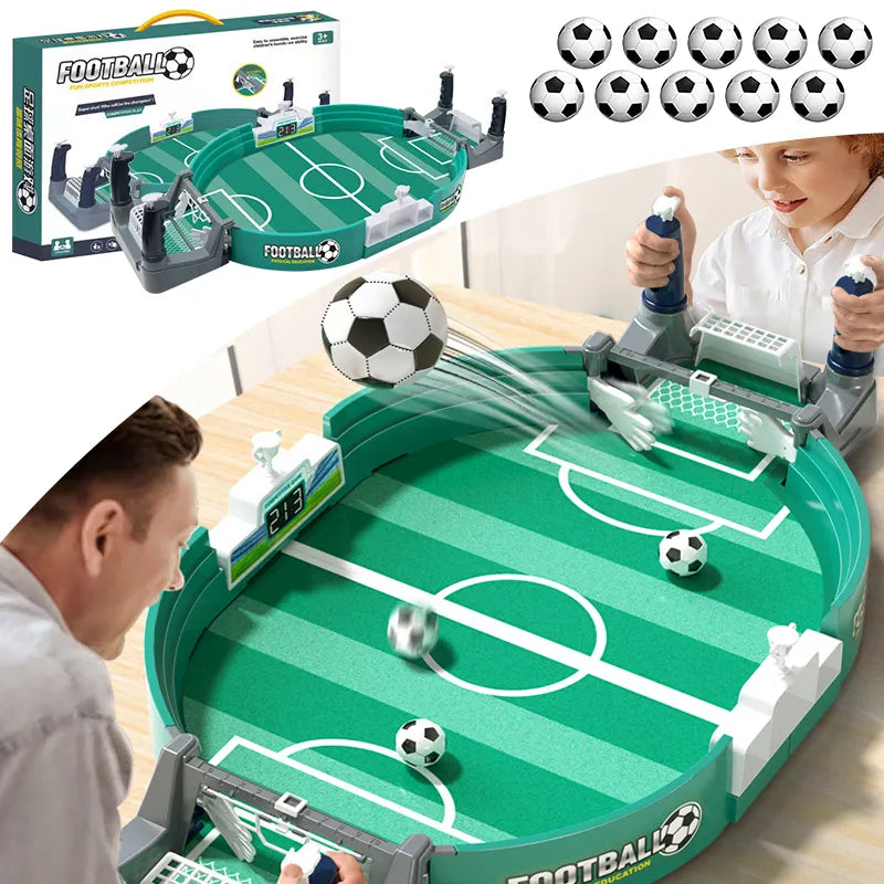 Tabletop Football Game Set, Mini Table Soccer Game with 6 Footballs Desktop Interactive Soccer Game Toy Worlds Cup Gift Christmas Birthday Family Party Game for Kids Adults