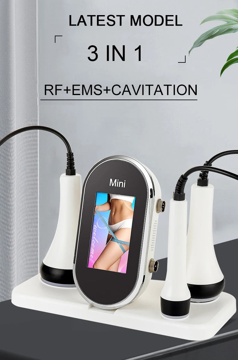 Ultrasonic Cavitation Machine, Fat Removal Facial and Body Lifting Skin Tightening Weight Loss Cellulite Massager