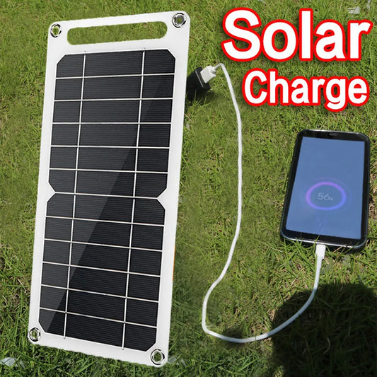 5V 10W Solar Panel Output USB Outdoor Portable Solar System Cell Phone Charger Solar Panel Battery Module Power Panel Enlarged 1