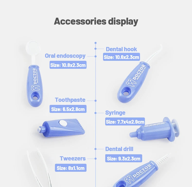 Smile Dentist Kit for Kids Role Play Toys for 3+Year Old
