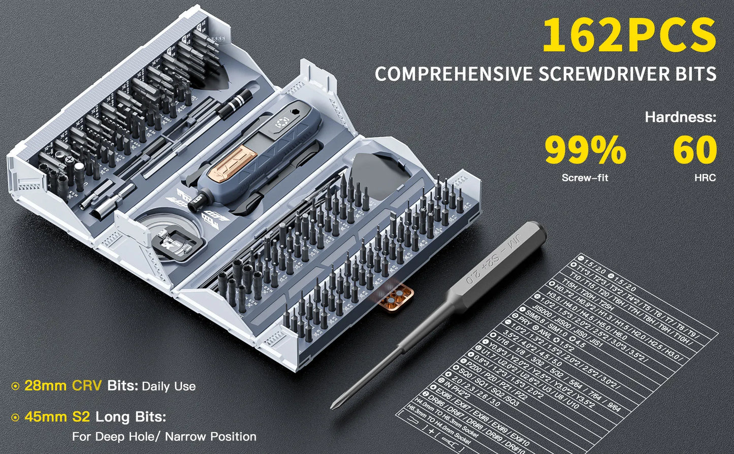 Screwdriver Set Magnetic 180 in 1 Precision