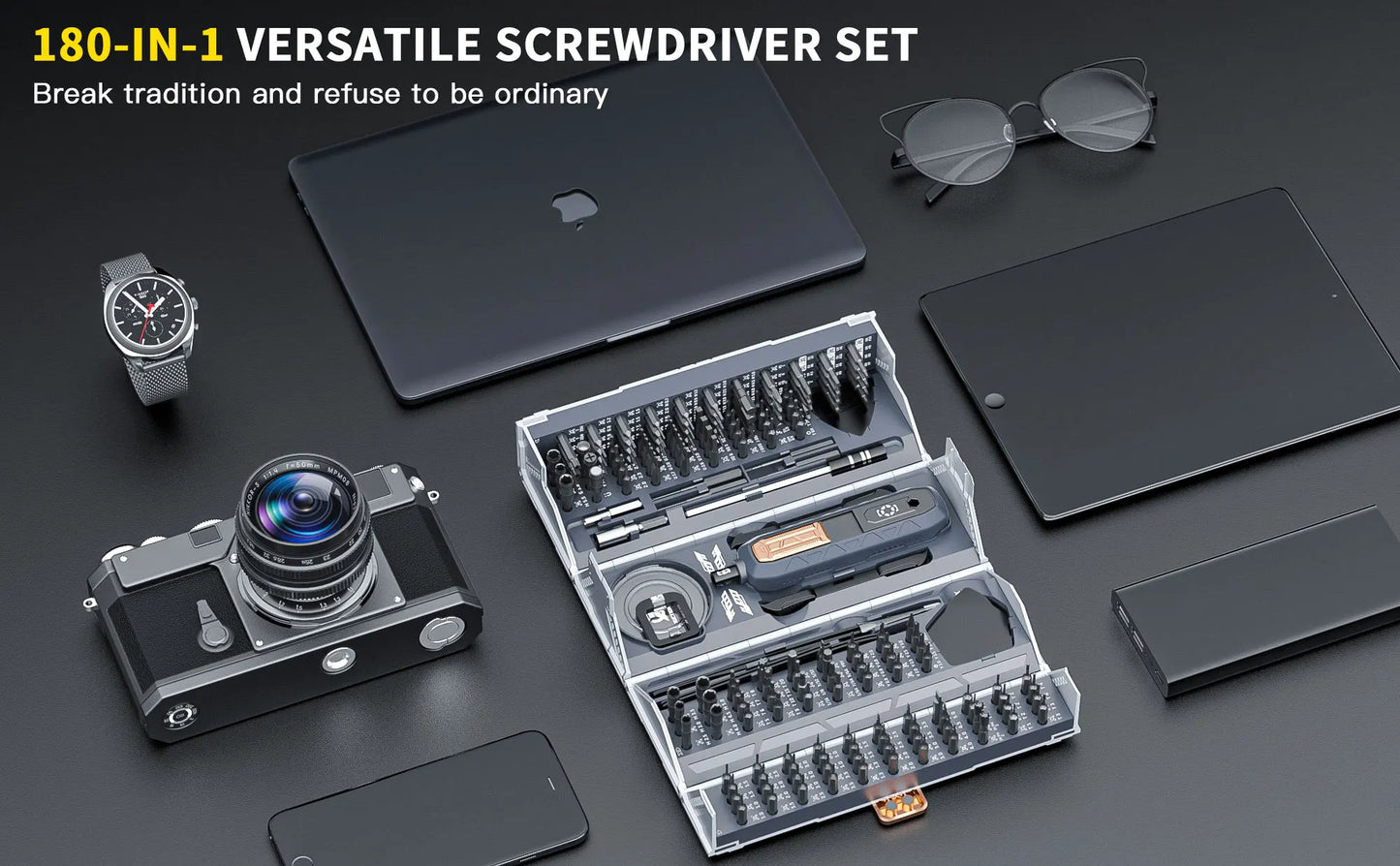 Screwdriver Set Magnetic 180 in 1 Precision