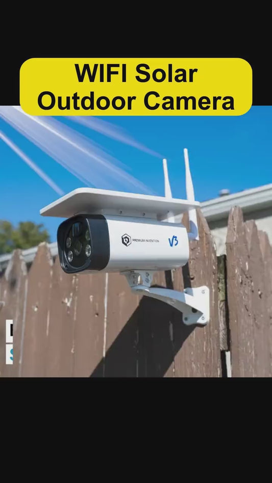 Wifi solar outdoor security camera